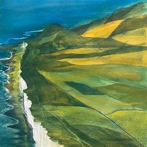 3180 Opera originale: Acquerello e pastello, Beachy Head