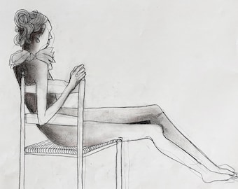 9184 Slim model. Original pastel art.