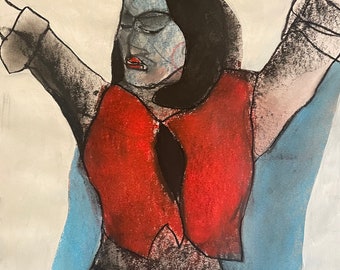 5299 Original art: Flamenco dancer.