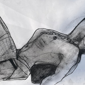 3804 Original artwork: Boy in charcoal