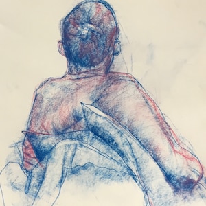 3681 Originalzeichnung, männliche Figur