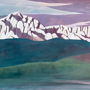 2745 original artwork: Sierra Nevada, watercolour.
