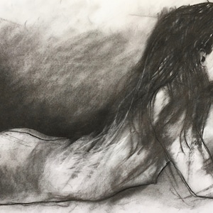 4569 original charcoal sketch