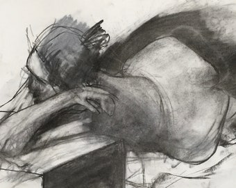 Female Nude Sketch - Etsy UK