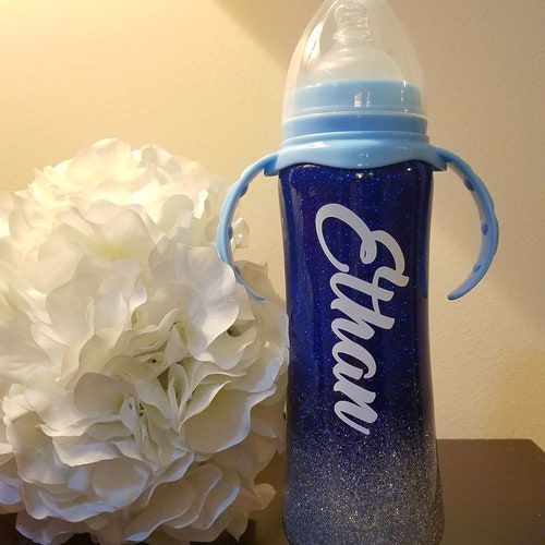 Glitter Baby Bottle Custom Baby Bottle Boho Baby Bottle Etsy