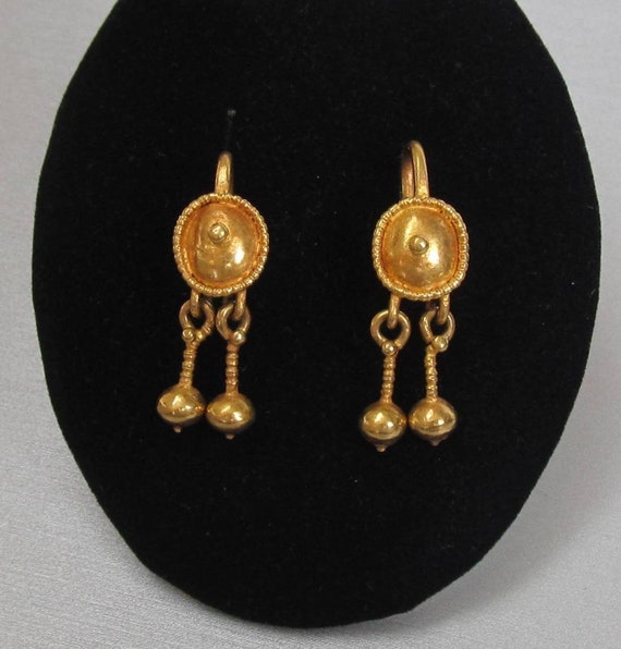 Roman gold best sale earrings