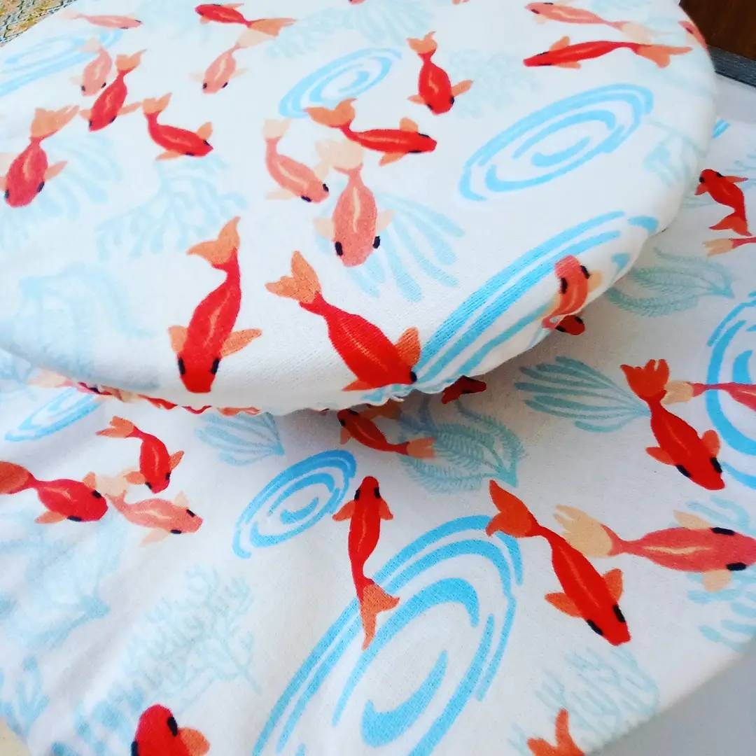 Charlottes à Saladiers, Bols, Ramequins...couvercles Écologiques Lavables et Réutilisables en Coton 