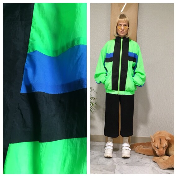 90s neon tracksuit jacket