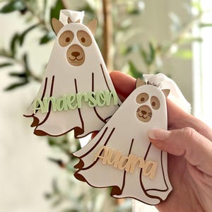 Boo Basket Name Tags, Personalized Halloween Decor, Halloween Basket Tags, Cute Halloween Decor, Kids Boo Baskets, Spooky Ghost Name Tag