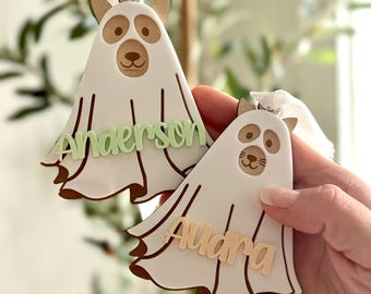 Personalized Ghost Boo Basket Tag, Halloween Decor