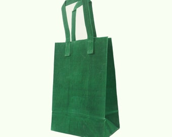 GREEN Waxed Canvas Tote Bag
