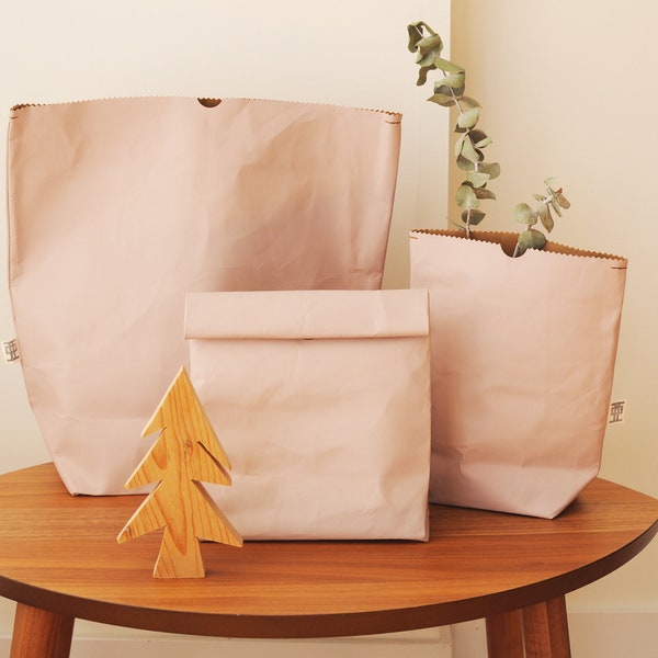 Pink Paper Lunch Bags Etsy