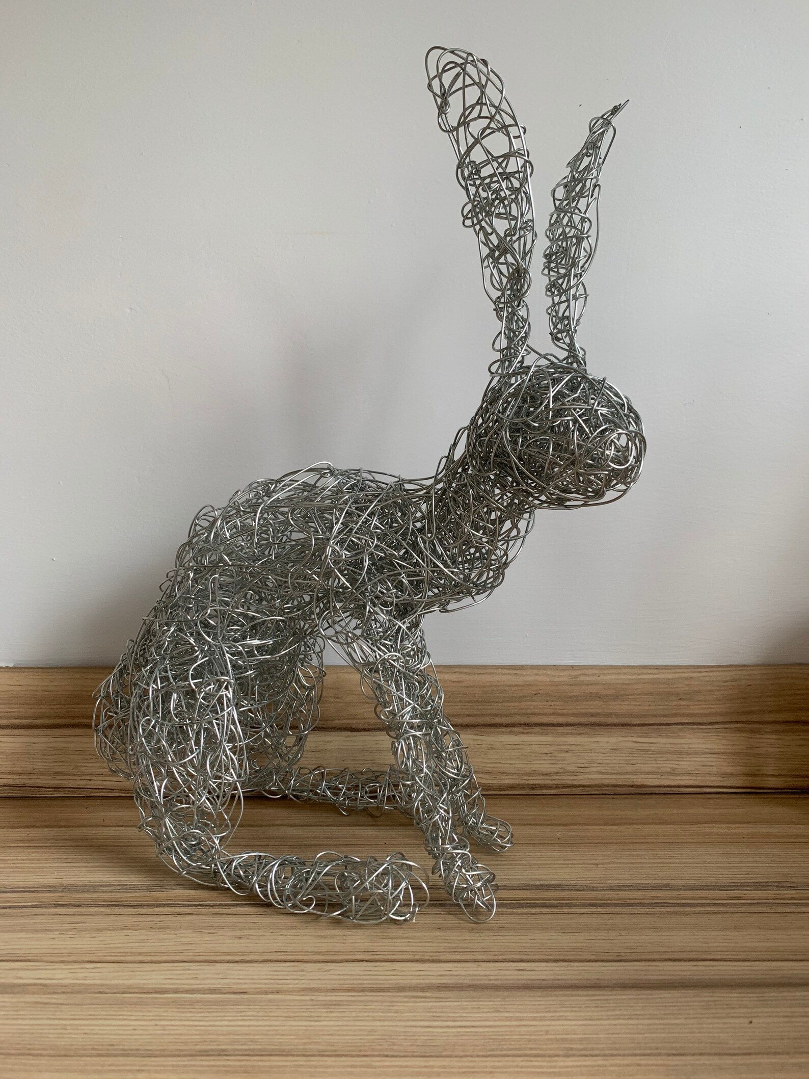 Hare sculpture twisted wire art Etsy