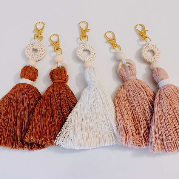 Tassel Keychain Etsy