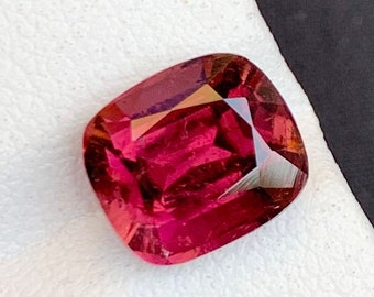 Rubin Pink Turmalin Edelstein: 3.80 CT Kissenschliff, Afghanistan Herkunft