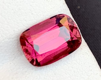 Rubin Pink Turmalin Edelstein: 3.20 CT Kissenschliff, Afghanistan Herkunft