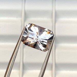 Morganite Gemstone, 7.70 ct Fancy Cut Natural Pink Peach Color Morganite Gemstone From Afghanistan