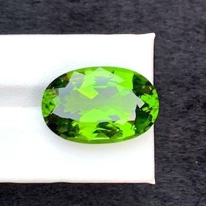 Collectors Choice AAA-peridotgeslepen steen voor verlovingsring, ovaal geslepen natuurlijke peridot-edelsteen, geboortesteen augustus, - 34,00 karaat