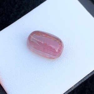 Tourmaline Cabochon, 6.40 Carats Hot Pink Color Natural Tourmaline Cabochon For Making Jewelry
