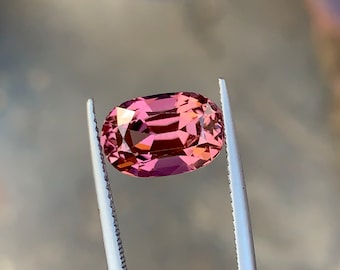 Hot Pink Tourmaline Gemstone: Oval Cut, 4.90 CT, Brazil Origin