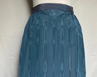 1960s Vintage Skirt, 1960s Blue Skirt, Retro Skirt, 1960s Retro, Vintage Pencil Skirt, Blue Pencil Skirt, Size Small Skirt, Pencil Skirt