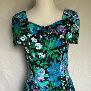 All That Jazz Dress, Vintage Floral Dress, Medium Dress, 80s Style, 80s Fashion