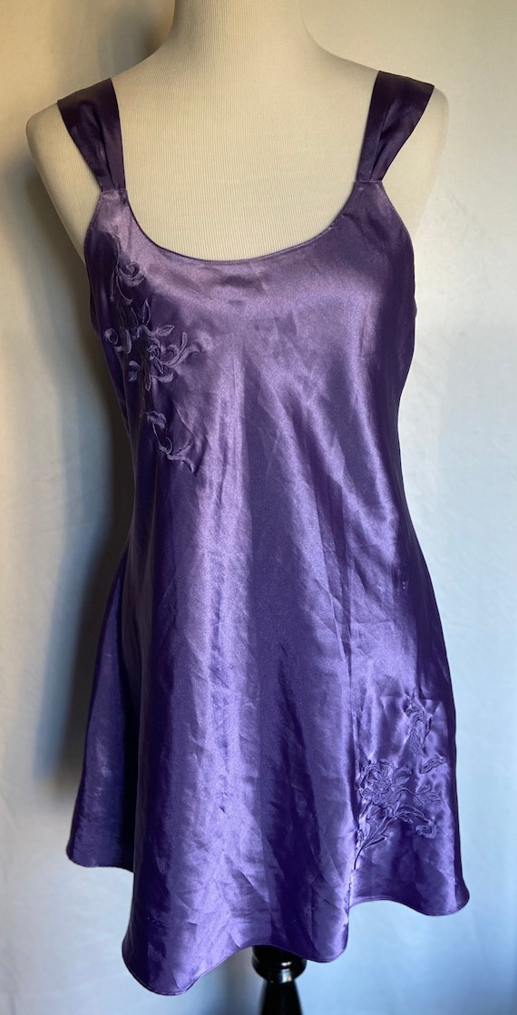 Vintage Nightgown, Inner Most Nightwear, Purple Sl