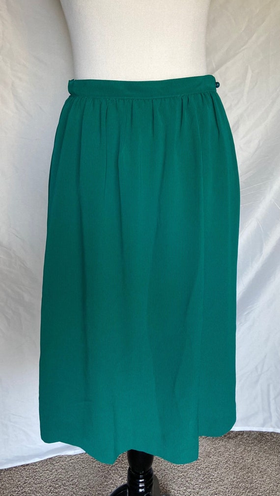 Prophecy Skirt, Green Striped Skirt, 80s Vintage S