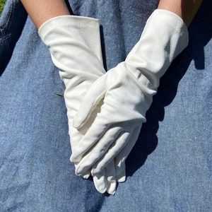 Vintage Faux Creased Leather Gloves, White Gloves, Wrist Gloves, Style Gloves, Vintage Style, Small Gloves, Cosplay
