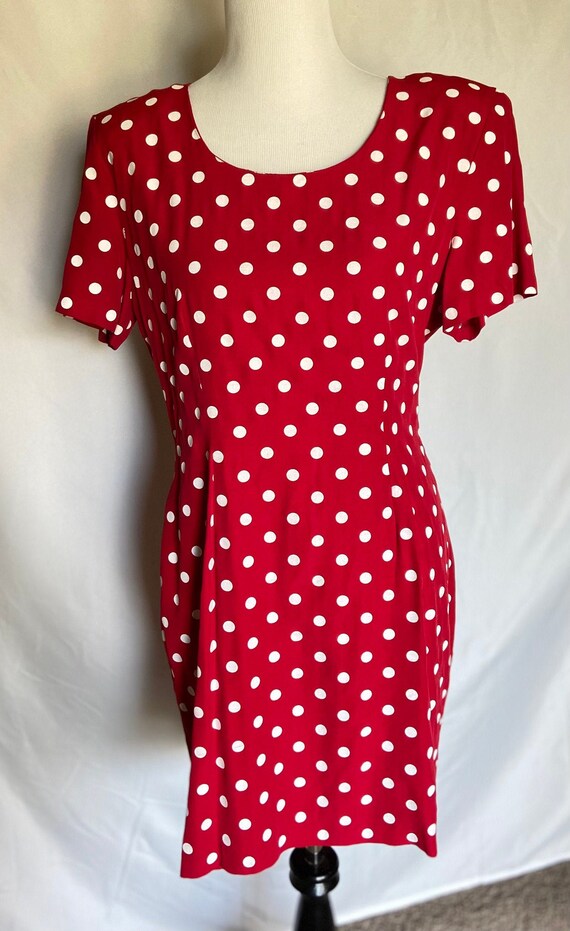 Red Polka Dot Dress My Michelle Vintage 