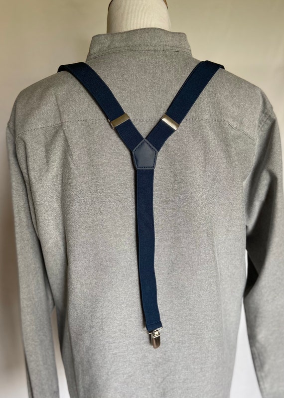 Vintage Suspenders, Men's Vintage, Navy Suspenders, M… Gem