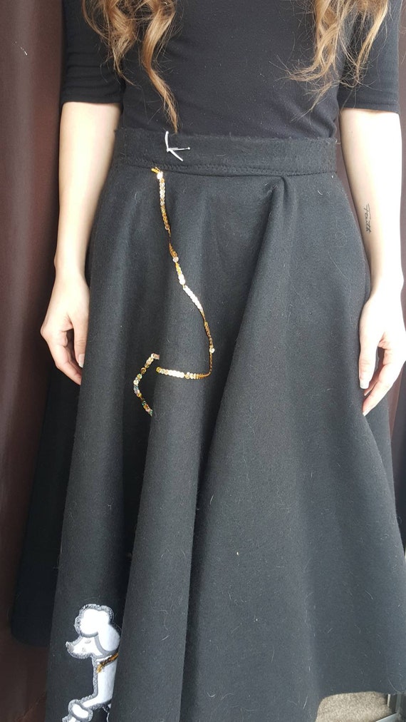 1950s Poodle Skirt, Vintage Poodle Skirt, 1950s St