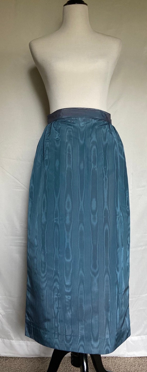 1960s Vintage Skirt, 1960s Blue Skirt, Retro Skirt