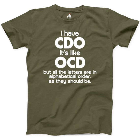 It/'s Like OCD I Have CDO Metal Sign But the Letters Are Alphabetical