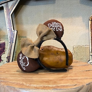 Potatoland Mouse Ears, Potatoland, Hollywood Mouse Ears, Potato Ears, Studios Mouse Ears, Potatoland Ears