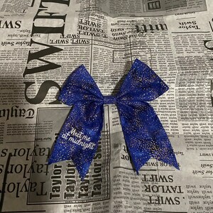 Swift Midnights Inspired Bow, Swift Bow, Cheer Bow, Swift Inspired Gift