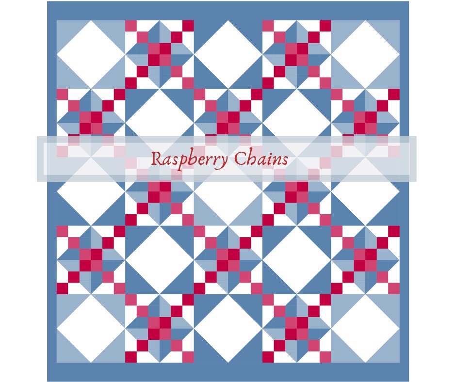 Quilt Pattern Large Quilt Queen or King Size Bed Digital Etsy