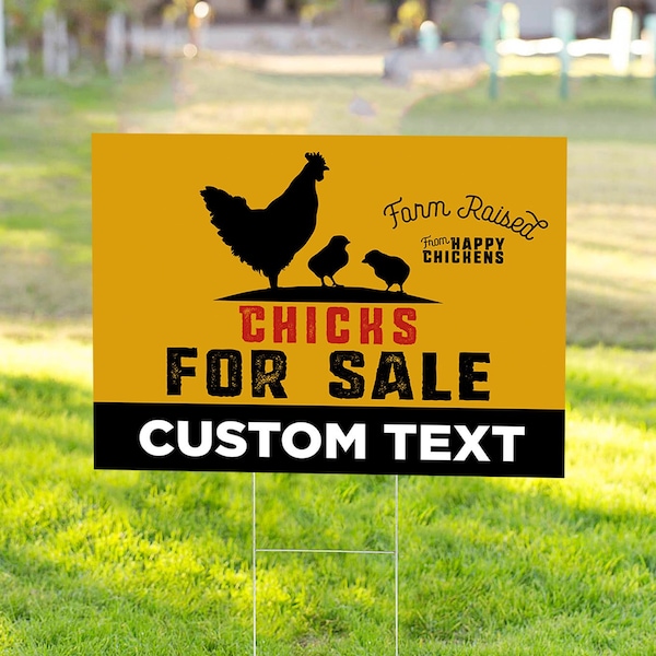 Chicks for Sale Sign Etsy