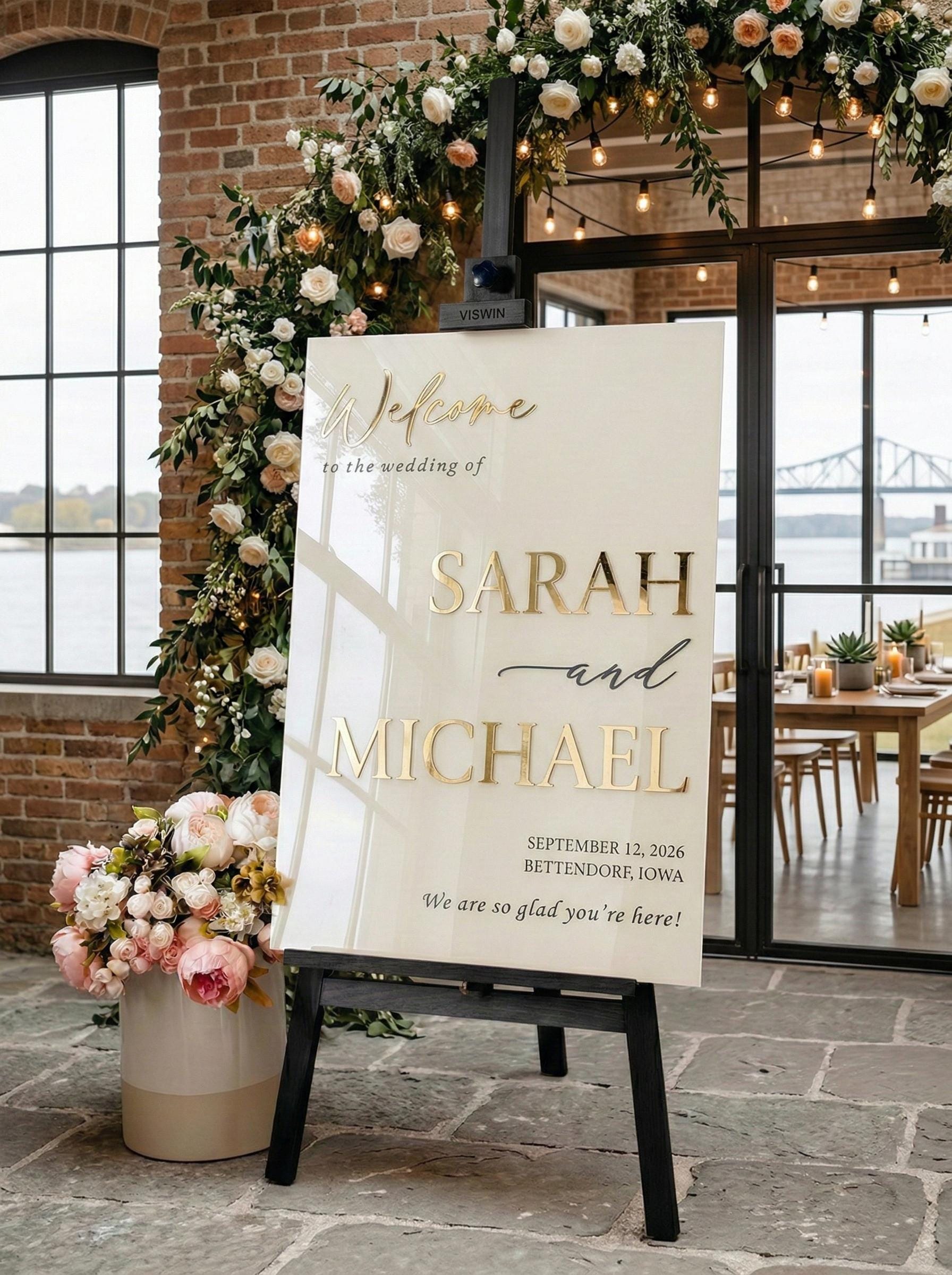 3D Raised Acrylic Welcome Sign