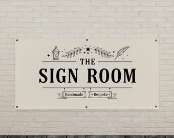 Custom Logo Canvas Banner, Craft Fair Display Sign