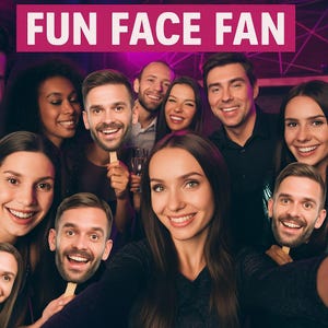Face on a Stick, Bachelorette Party, Big Head on a Stick, Party Favor, Custom Heads on a Stick, Big Heads for Birthday Parties, sport events