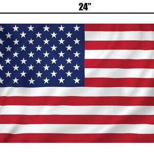 American Flag Yard Sign - 24x18 Double Sided - Etsy