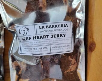 La Barkeria Cow Heart Jerky Beef Jerky for Dogs