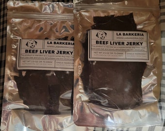 La Barkeria Cow Liver Jerky Beef Jerky for Dogs