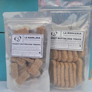 Handgefertigte Erdnussbutter Hunde Leckerli von La Barkeria