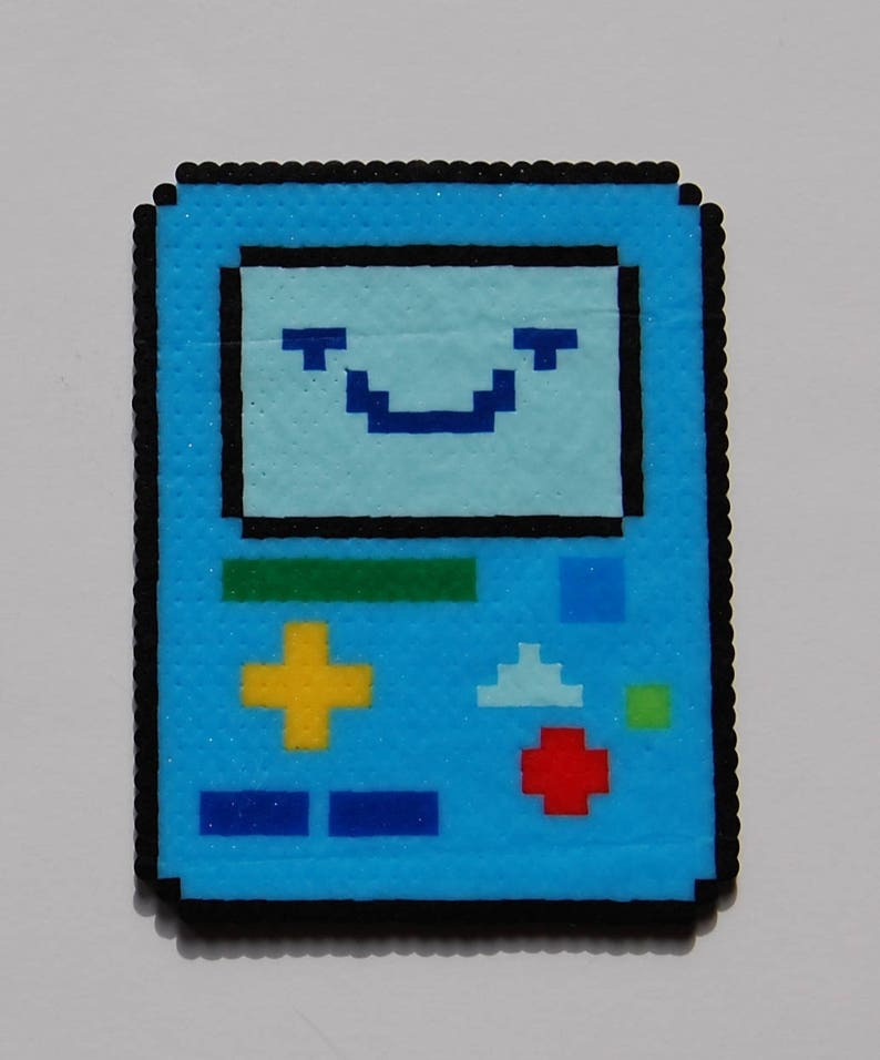 Pixel Art Bmo Adventure Time Perler Mini Beads Etsy