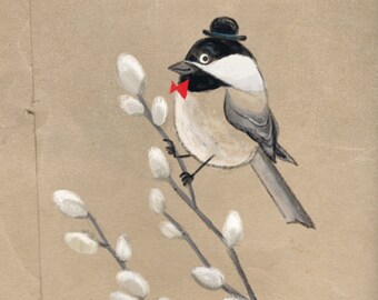 Chick-a-dee Lámina artística