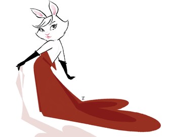 Su propio estampado Bunny- Love