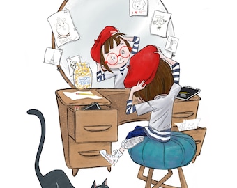 Impresión artística de Louise Loves – Edición limitada, papel artístico, firmada