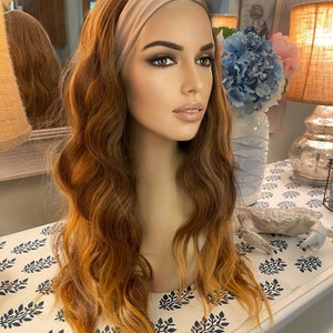 Perruque Femme Mi-longue Ondulée Cuivré Intense - Réf Charlotte 350, Neuf Avec étiquettes